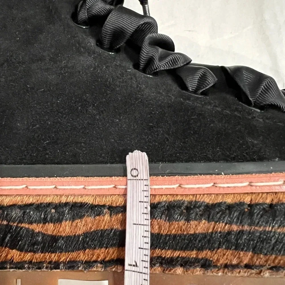 NIB Scotch & Soda Maison Lea Suede Black High Top Sneakers EU 40/US 8.5